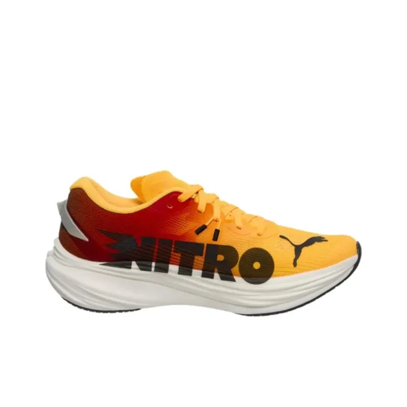 PUMA Deviate NITRO 3 Cushioned Slip Resistant Low Top Carbon Plate Casual Running Shoes Men's Yellow-1