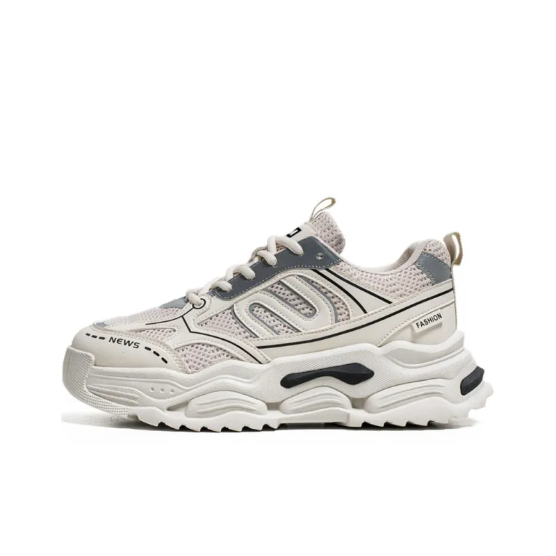 JKEM Anti Slip Wear Resistant Low Top Chunky Sneakers Men's-5