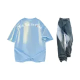 Set (Carolina Blue Heavyweight Upgrade T-Shirts+Blue Jeans)