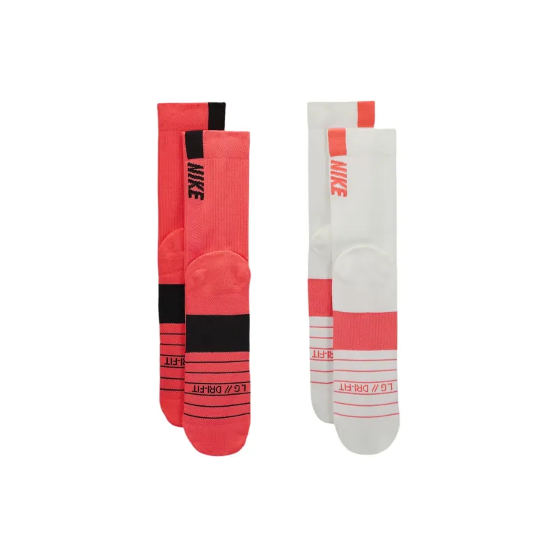 Nike Multiplier Crew Sock Mid Calf Socks Unisex 2 Pack-2
