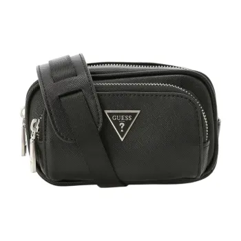 GUESS Polyurethane Crossbody Bag Shoulder Bag Medium Size Men's Black