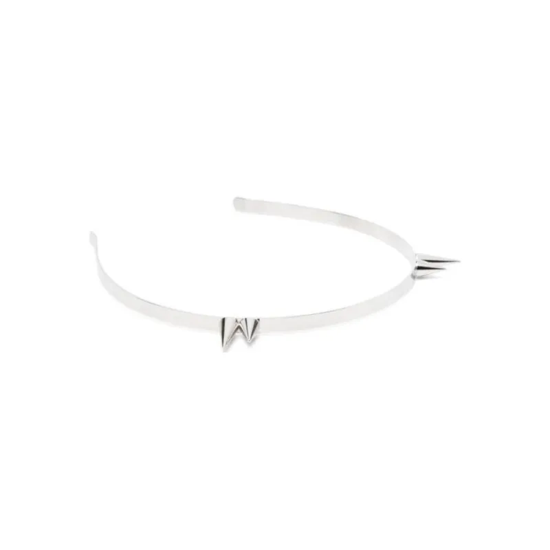 JUSTINE CLENQUET Palladium-Plated Brass Headbands Women's Silver-1