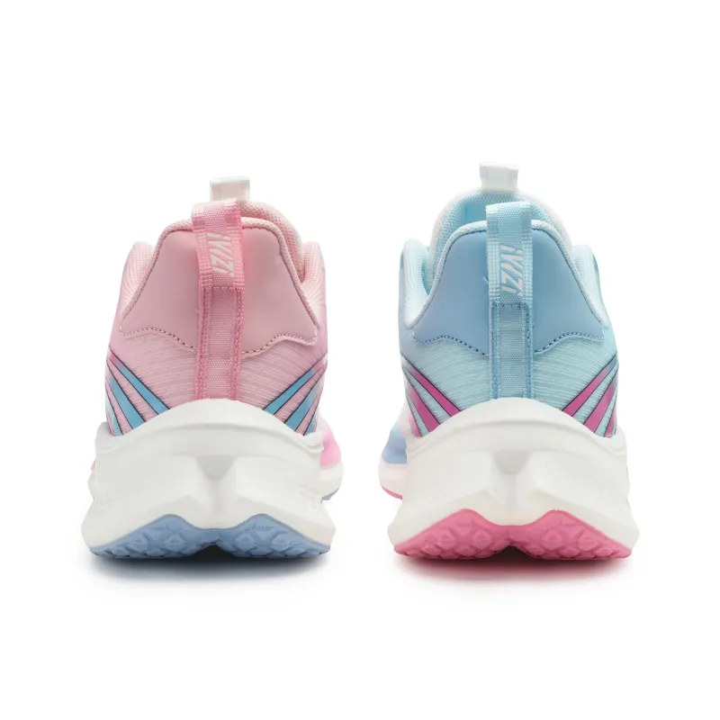 IWZI Low Top Running Shoes Unisex Blue Pink Mismatched Color-5