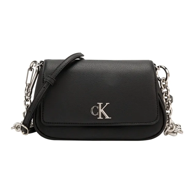 CALVIN KLEIN Synthetic Material Saddle Bags Shoulder Bags Women's Space Black-0