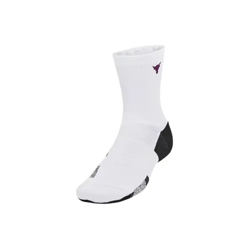 Under Leggings armour Mid Calf Socks Unisex 1 Pack White