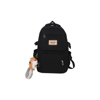 OURFUN Nylon Backpack Unisex Black/Watermelon Red/Burgundy/Blue