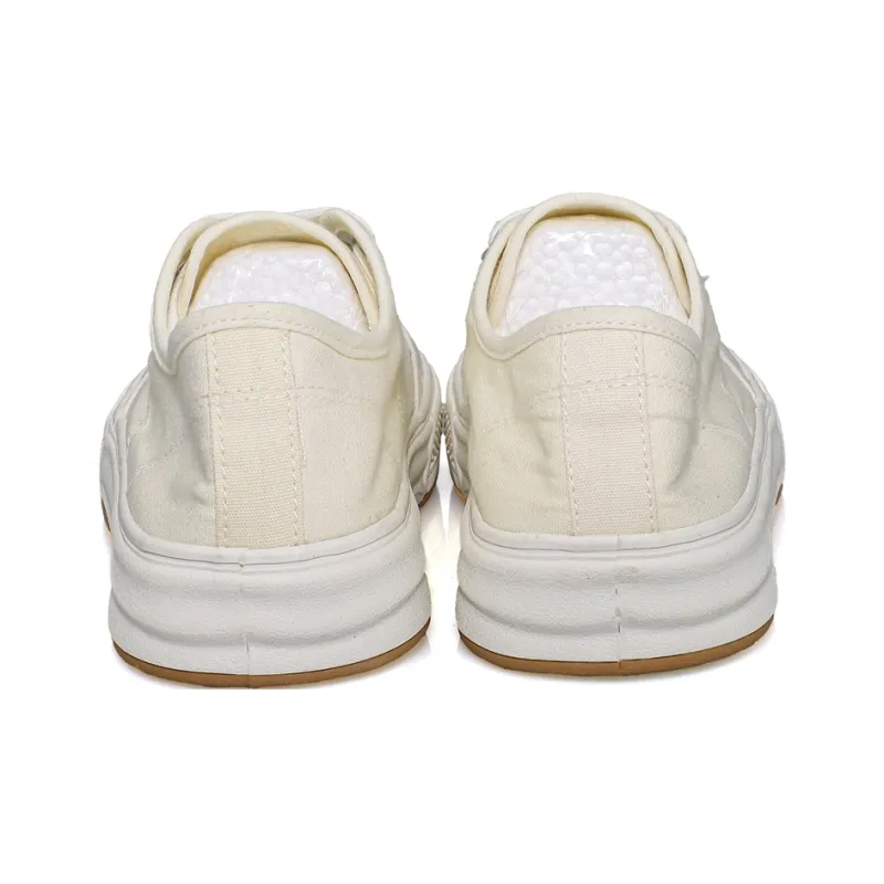 B10CROWN Anti Slip Wear Resistant Breathable Lightweight Low Top Canvas Shoes Women's Beige-5