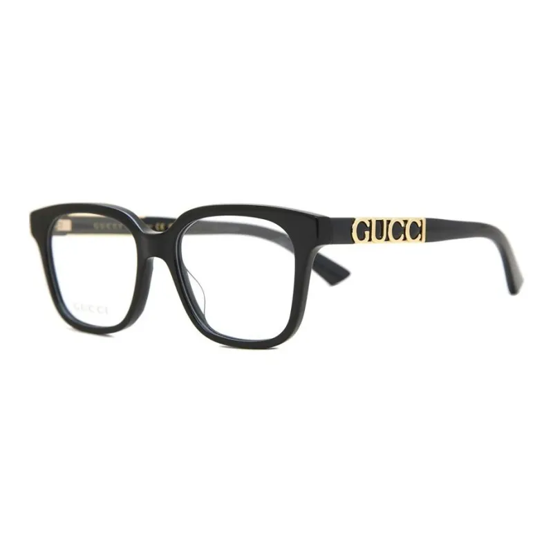 GUCCI Plastic Acetate Oval Eyeglass Frames Women's Black-0