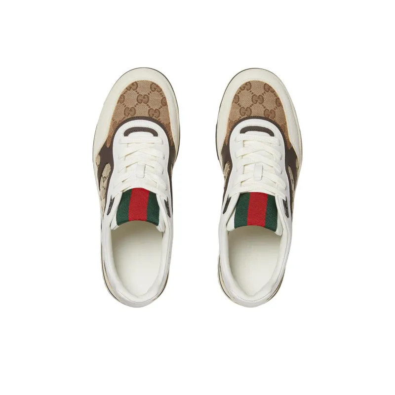 GUCCI Re Web Sneaker 'GG Canvas Beige Ebony'-3