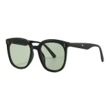 Black Frame with Green Lens