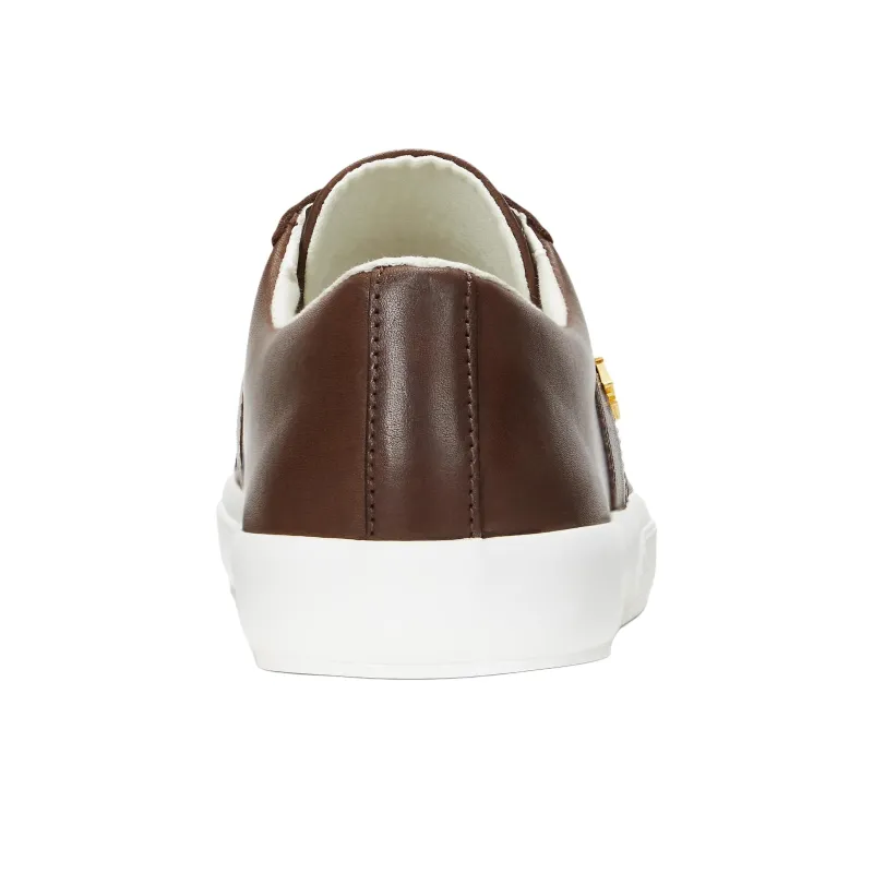 LAUREN RALPH LAUREN Janson Low Top Skateboard Shoes Women's Dark Brown-4