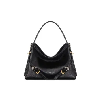 Givenchy Voyou Buffalo Leather Shoulder Bag, Crossbody Bag, Handbag Nano Women's Black
