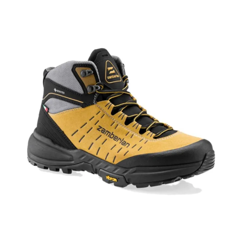 Zamberlan Slip-Resistant Waterproof And Breathable Mid-Top Trekking Shoes Women's Yellow-2