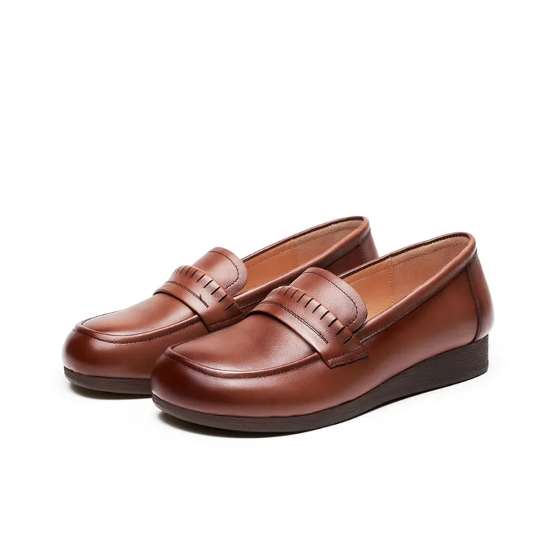 AOKANG Loafers Women's Black/Brown-8
