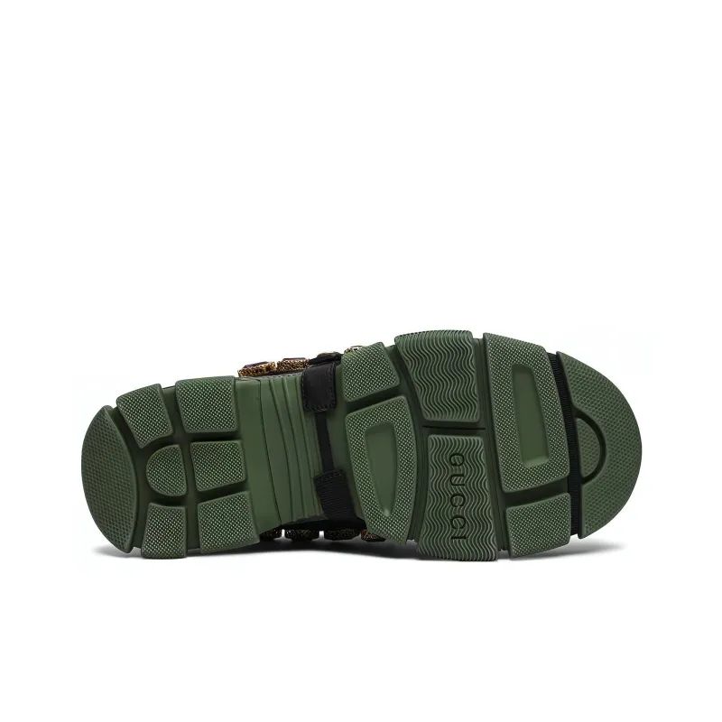 GUCCI Women's Flashtrek Crystals 'Green' Women's-4