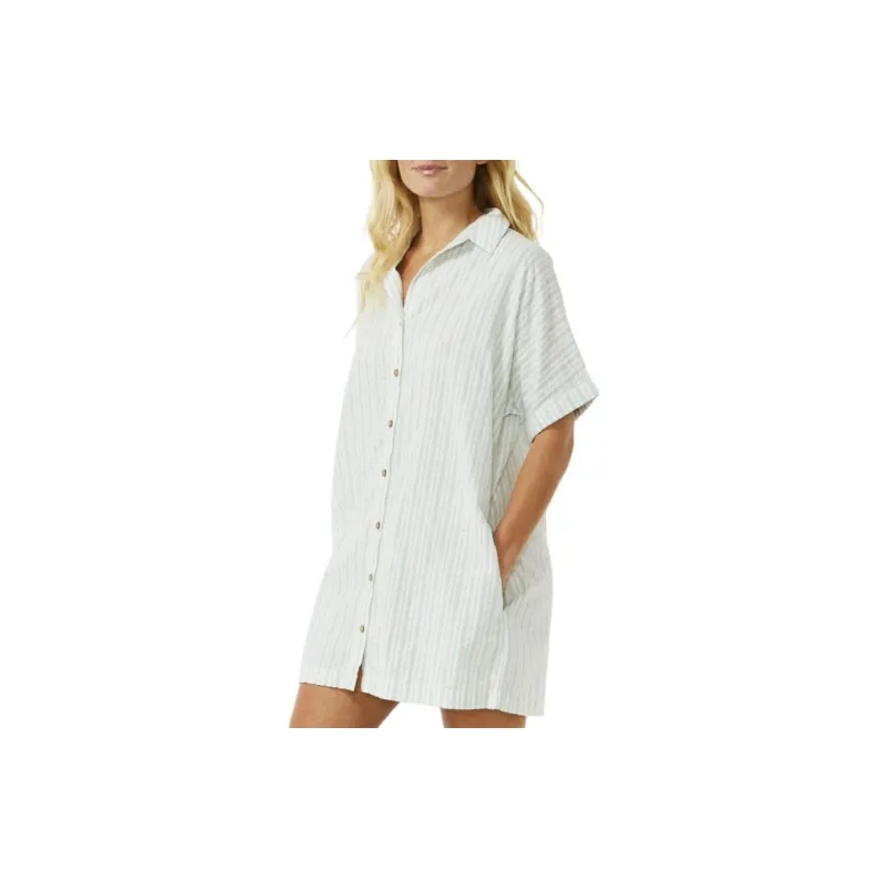 Vans Short Sleeved Dresses Women's Blue-1