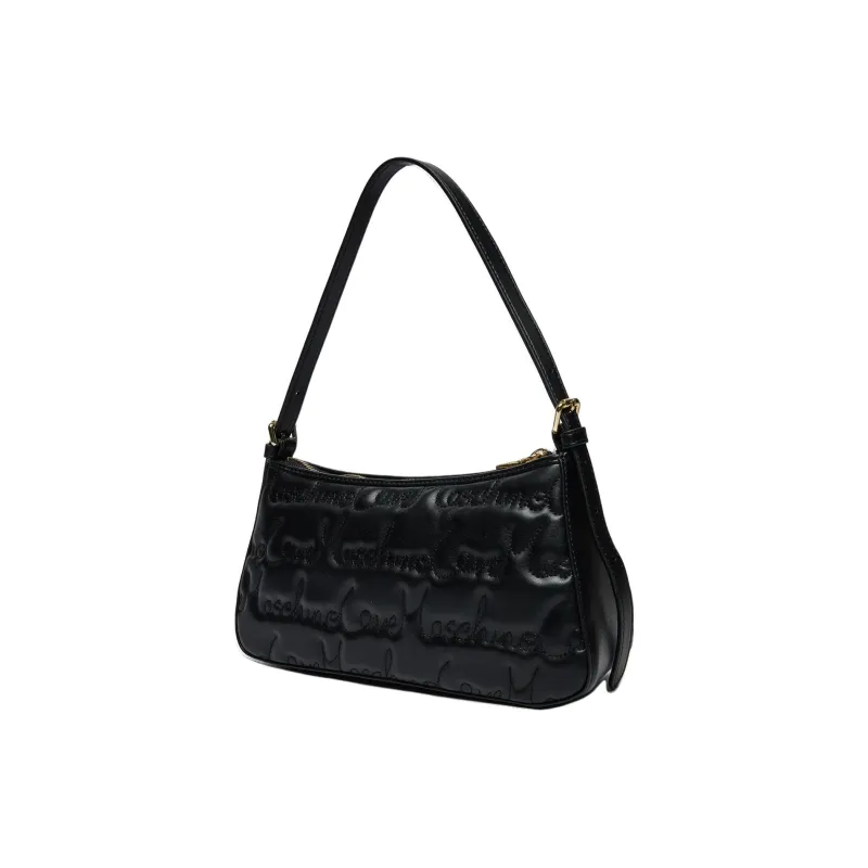 LOVE MOSCHINO Faux Leather Handbag Shoulder Bag Women's Black-1