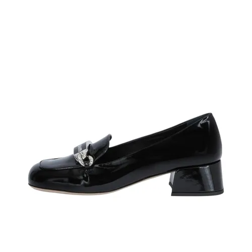 MIU MIU Loafers 4.5cm Women's Black
