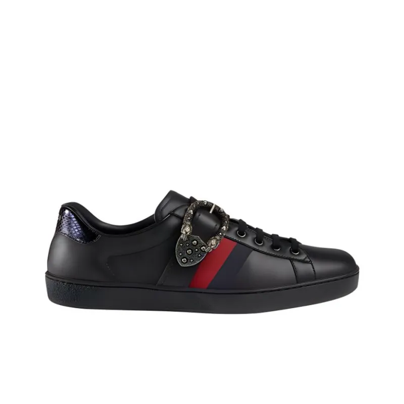 GUCCI Ace Low 'Dionysus Buckle Black'-1