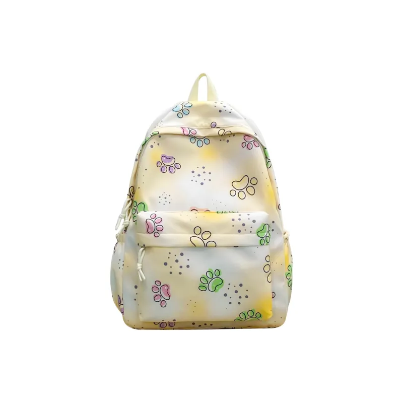 OURFUN Nylon Backpack Large Size Women's Purple/Pink/Yellow-8