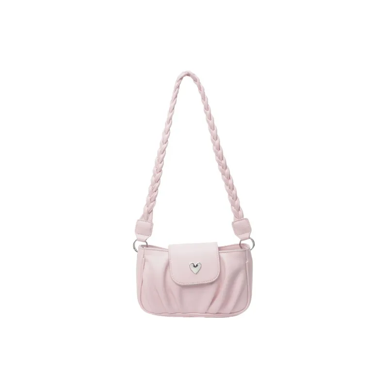 DALO PU Handbag Shoulder Bag Crossbody Bag Women's Black/Ecru/Pink/Silver-12
