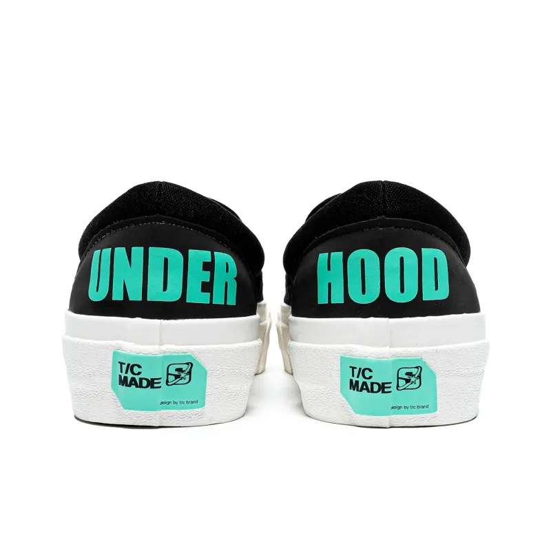 TC T/C MADE X STA HOOD BK Collaboration Low-Top Canvas Shoes Unisex Black-3