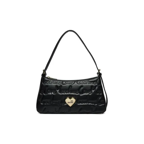 LOVE MOSCHINO Faux Leather Handbag Shoulder Bag Women's Black