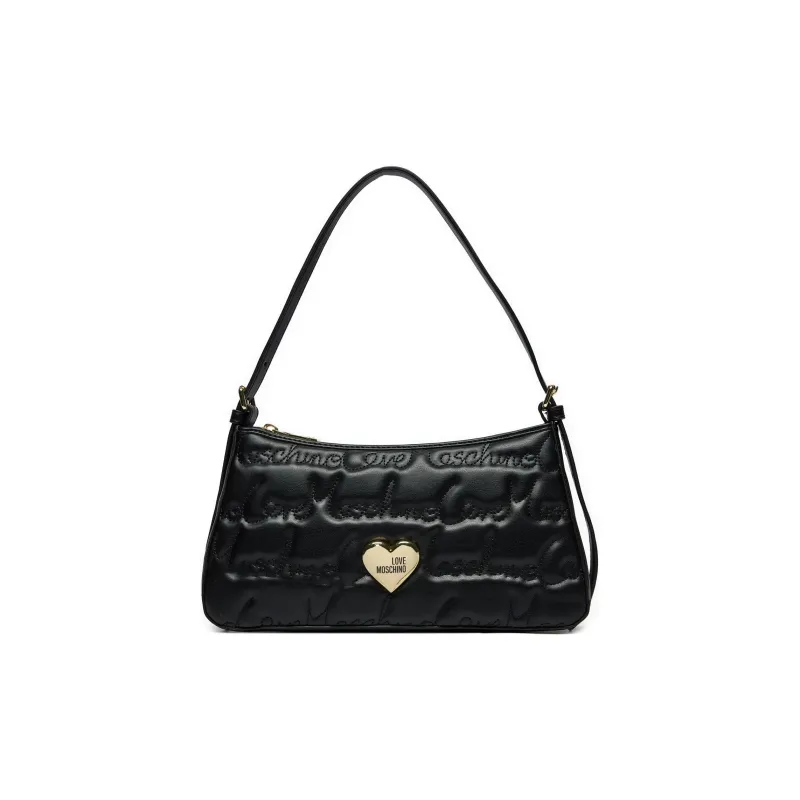 LOVE MOSCHINO Faux Leather Handbag Shoulder Bag Women's Black-0