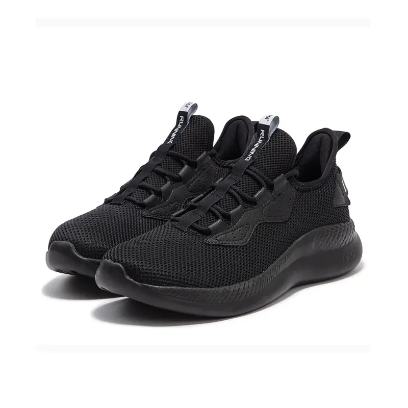361° Breathable Low Top Casual Running Shoes Men's Obsidian Black-2