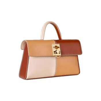 CAFUNE Cow Leather Handbag Shoulder Bag Crossbody Bag Women's Camel Pong Amber