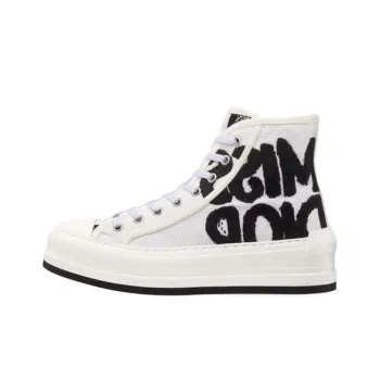 DIOR Walk'n'Dior Platform Shoes High Top Skateboard Shoes 3.5cm Women's White