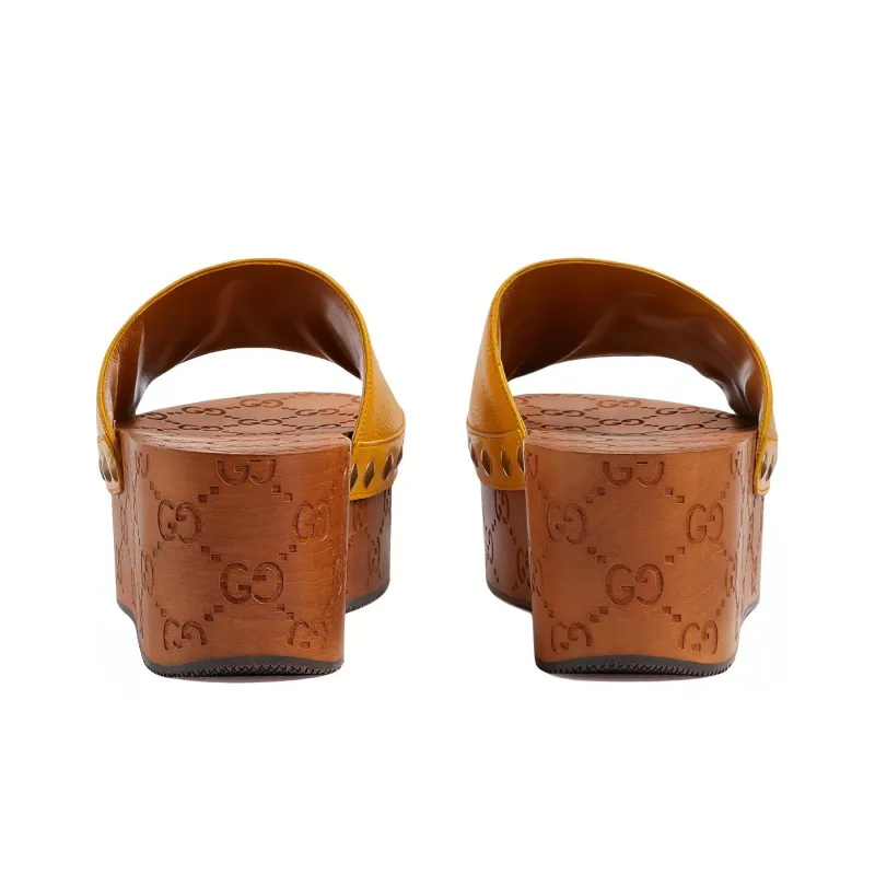 GUCCI Adidas X GUCCI Women's Gg Clog 'Yellow' Women's-2