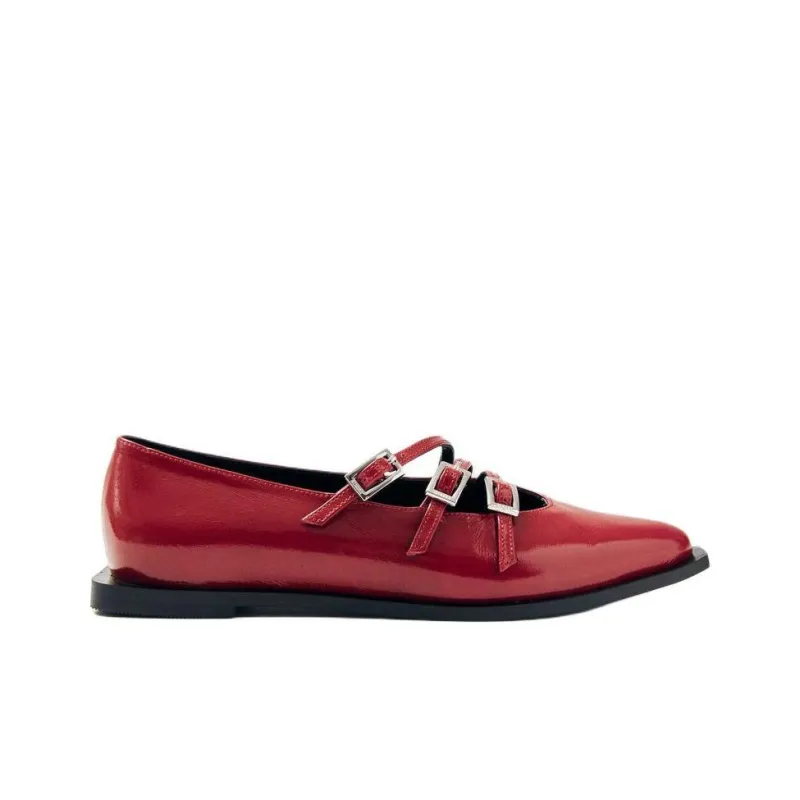 ALOHAS Jive Oni Casual Single Shoes Women's Red-1