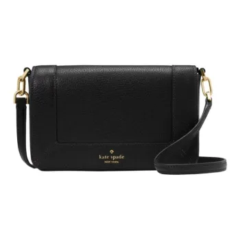 Kate Spade Pebble Leather Shoulder Bag, Crossbody Bag Trumpets Women's Black