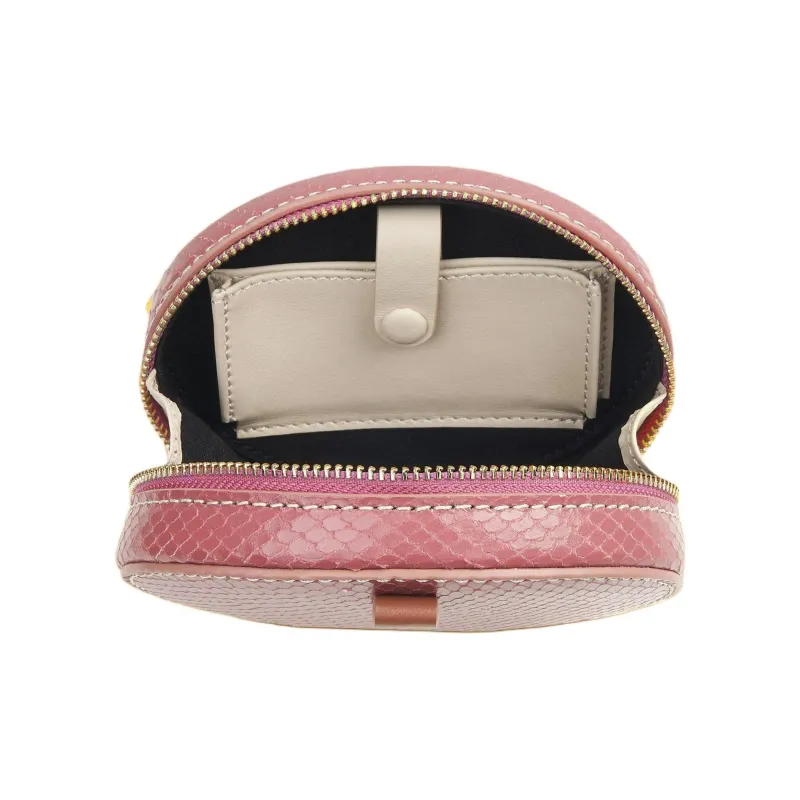 CAFUNE Imitation Snake Pattern Goatskin Shoulder Bag Crossbody Bag Mini Women's Purple-1
