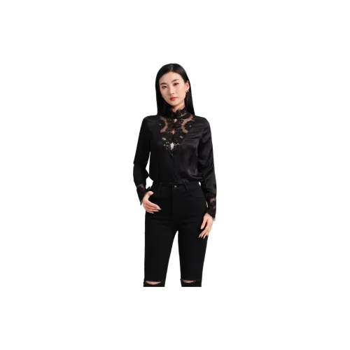 Blood Glitter Shirts Women's Black