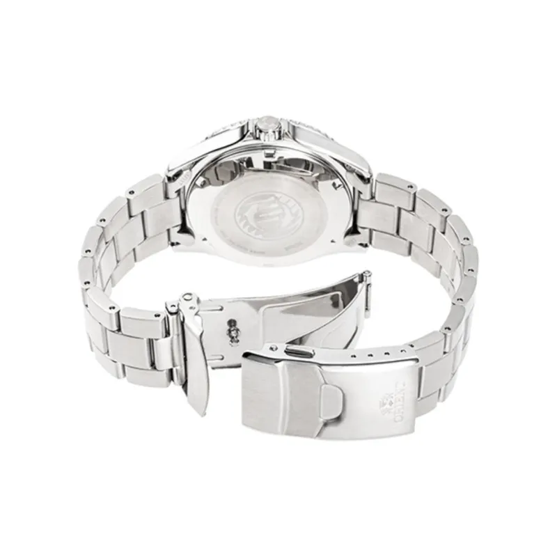 ORIENT Automatic/Manual Mechanical Movement Stainless Steel Strap Watch 46.8mm Unisex Blue Dial-1