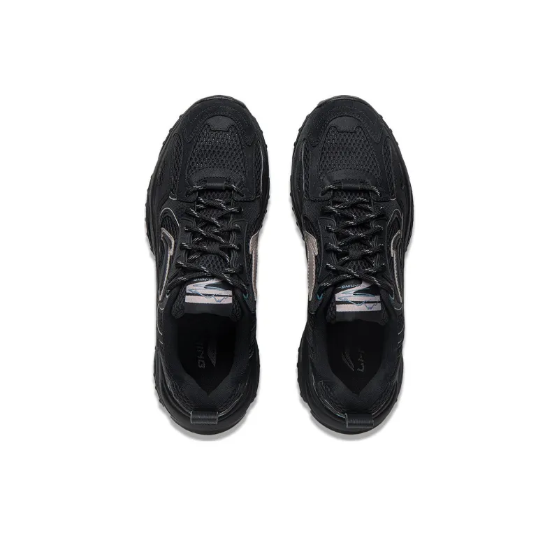 LiNing Chu Rui V2 Anti Slip Wear Resistant Low Top Casual Shoes Men's Black-3