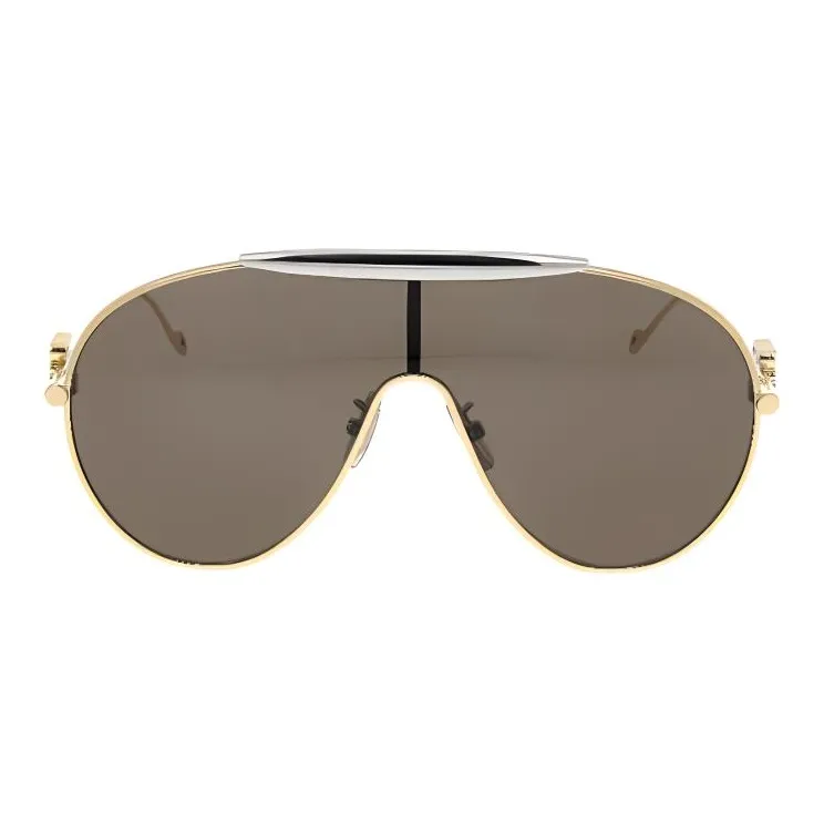 LOEWE Irregular Shape Sunglasses Unisex Gold-1