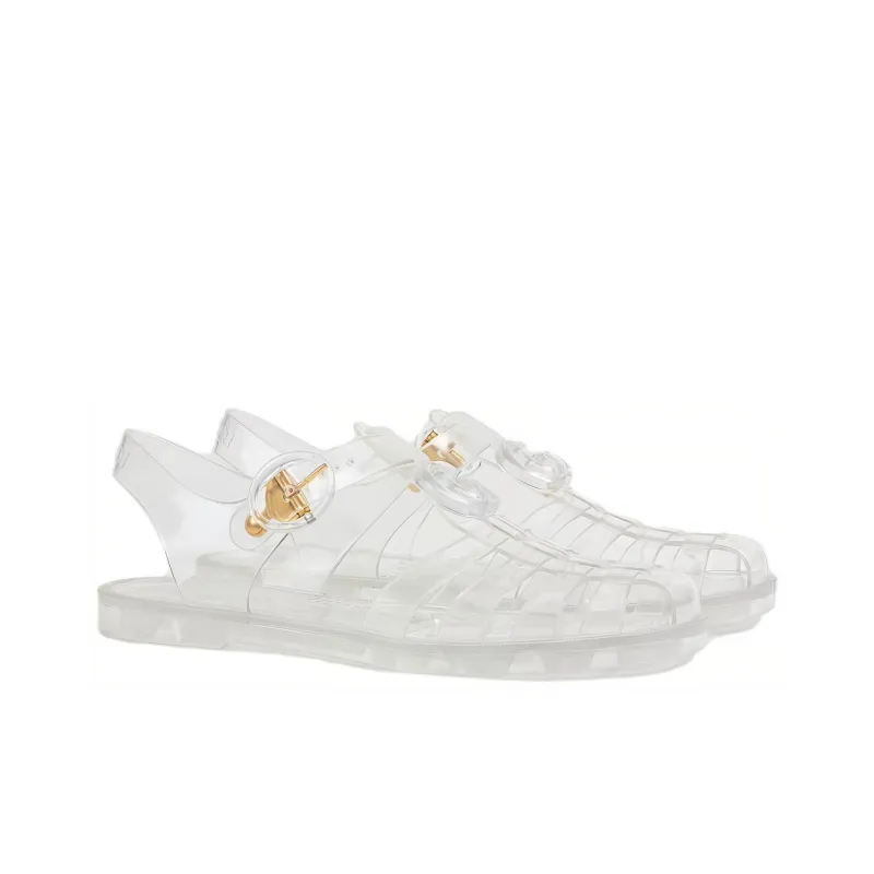 GUCCI Women's Gg Fisherman Sandal 'Clear'-2