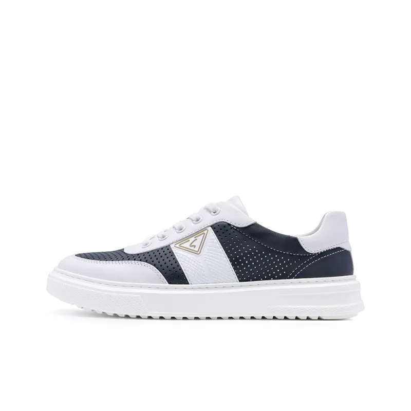 Satchi Breathable Wear Resistant Cushioning Low Top Casual Shoes Men's Black White-0