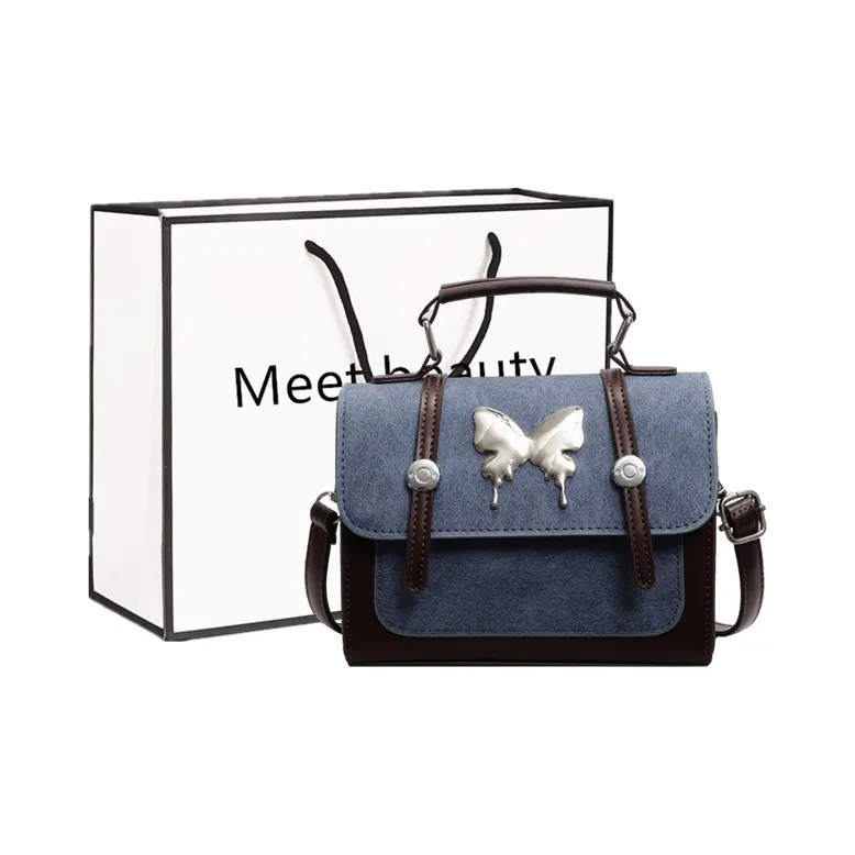 Fitchell PU Crossbody Bag, Handbag Women's White & Pink/Blue & Coffee/Blue & Brown/Khaki & Coffee-4