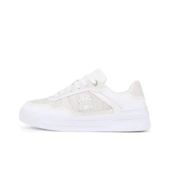 Tommy Hilfiger Abrasion Resistant Low Top Skateboard Shoes Women's White
