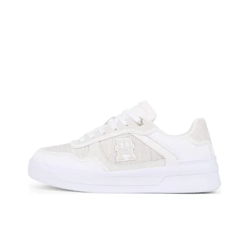 Tommy Hilfiger Abrasion Resistant Low Top Skateboard Shoes Women's White