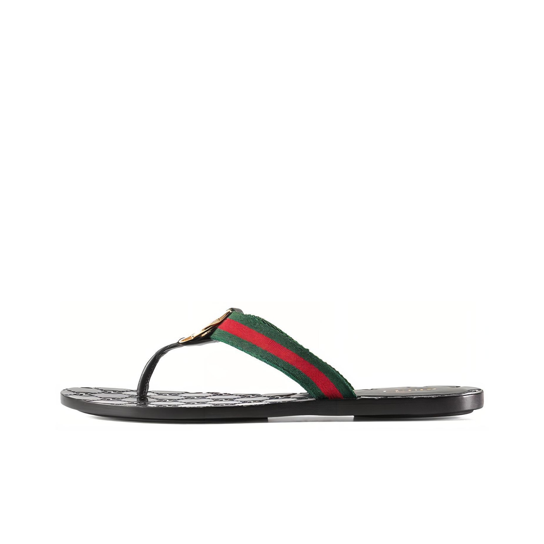 Black gucci flops on sale