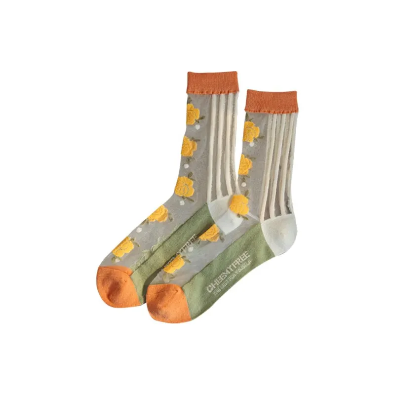 Cheemy Free Mid-Calf Socks Women's Combo Set-4