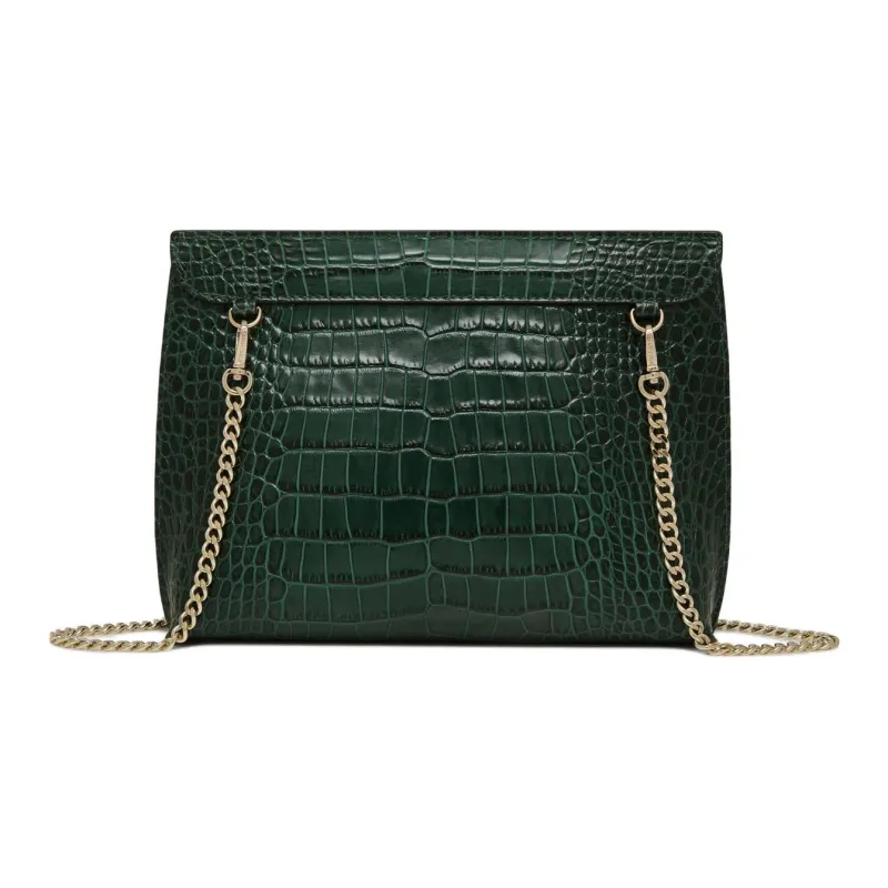 Strathberry Calfskin Shoulder Bag Crossbody Bag Large Size Women's Green-2