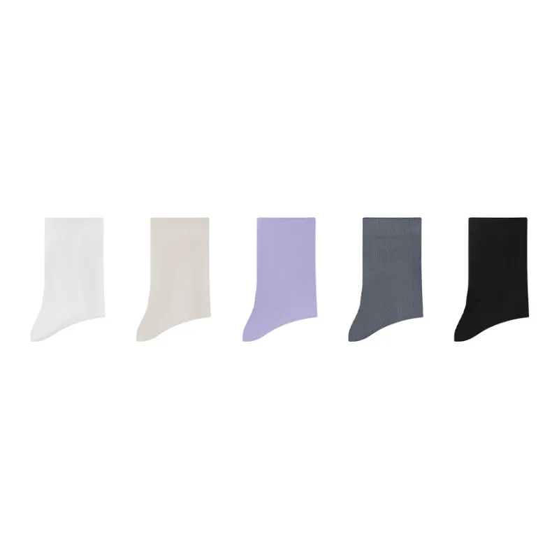 MIIOW Mid-Calf Socks Women's 5 Pack-3