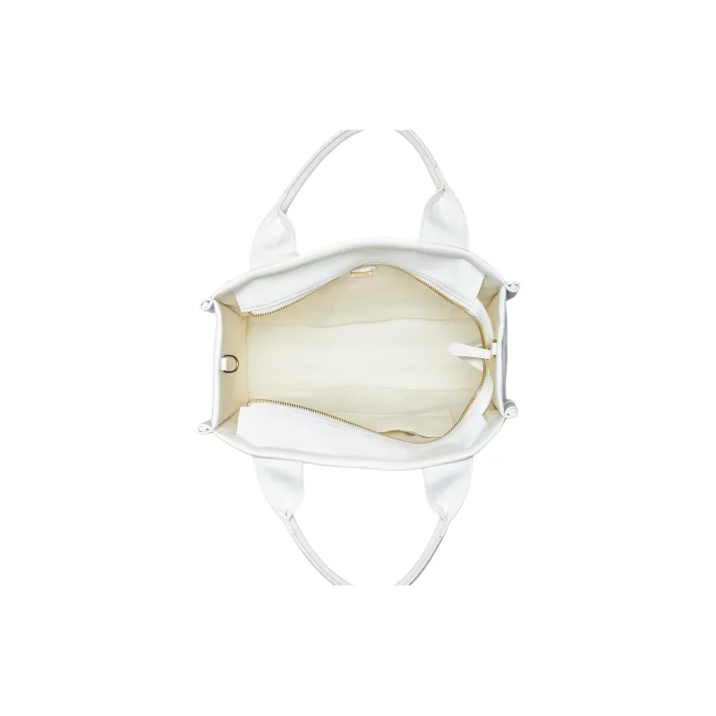 GUESS Artificial Leather Tote Bag Shopping Bag Shoulder Bag Crossbody Bag Handbag Mini Women's White-2