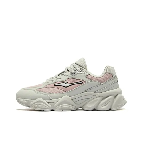 Erke East Rising Anti-Slip Wear-Resistant Low-Top Casual Shoes Women's Gray Pink